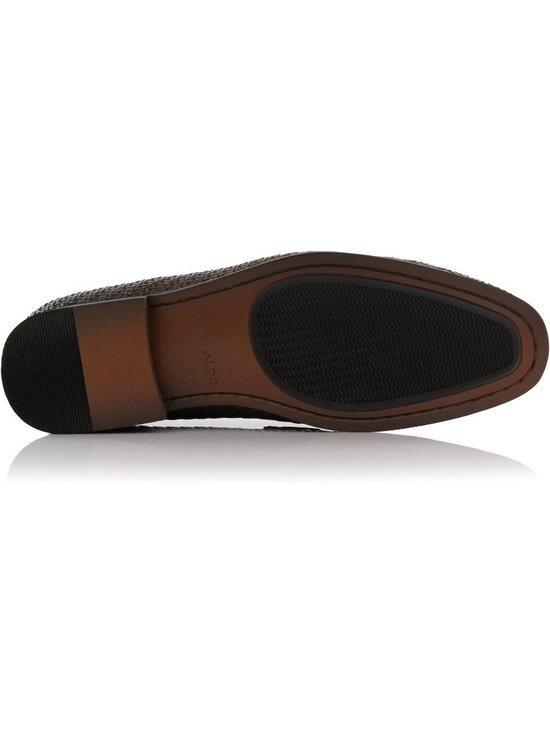 Men\'s Brown Woven Synthetic Classic Penny Loafers & Slip-On Dress Shoes